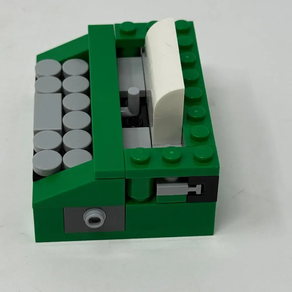 LEGO Mini Typewriter Green MOC Custom Build 2.5 x 2in Desk Display Collectible